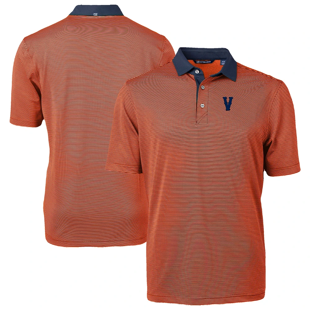 Men's Cutter & Buck /Navy Virginia Cavaliers DryTec Virtue Eco Pique Recycled Polo