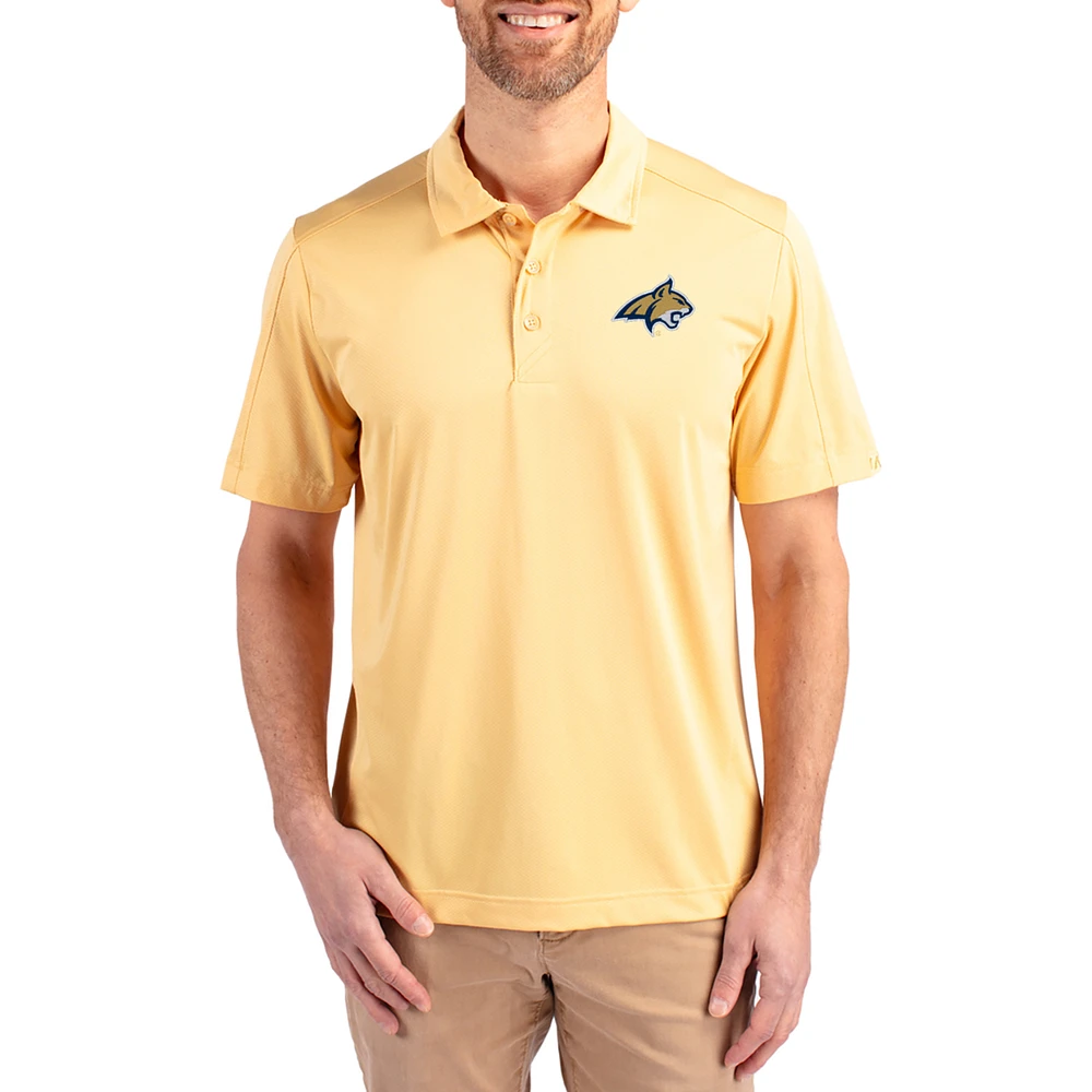 Men's Cutter & Buck Montana State Bobcats Prospect Eco Textured Stretch Recycled Polo