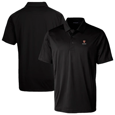 Men's Cutter & Buck Harvard Crimson Prospect Eco Textured Stretch Recycled Polo