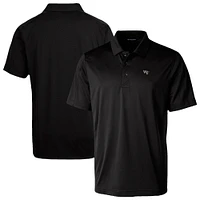 Men's Cutter & Buck Black Wake Forest Demon Deacons Prospect Eco Textured Stretch Recycled Polo