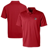 Men's Cutter & Buck Cardinal Winston-Salem State Rams Prospect Eco Textured Stretch Recycled Polo