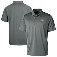 Men's Cutter & Buck Gray Tennessee Tech Golden Eagles Prospect Eco Textured Stretch Recycled Polo