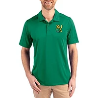 Men's Cutter & Buck Kelly Green Xavier University of Louisiana Gold Rush Prospect Eco Textured Stretch Recycled Polo