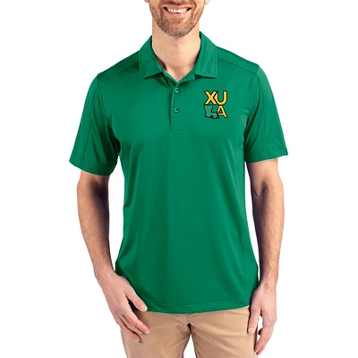 Men's Cutter & Buck Kelly Green Xavier University of Louisiana Gold Rush Prospect Eco Textured Stretch Recycled Polo