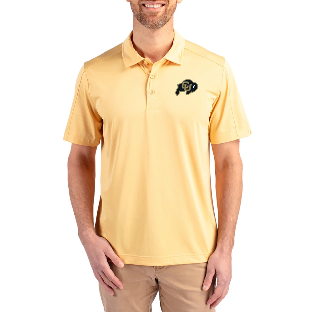 Men's Cutter & Buck Colorado Buffaloes Prospect Eco Textured Stretch Recycled Polo