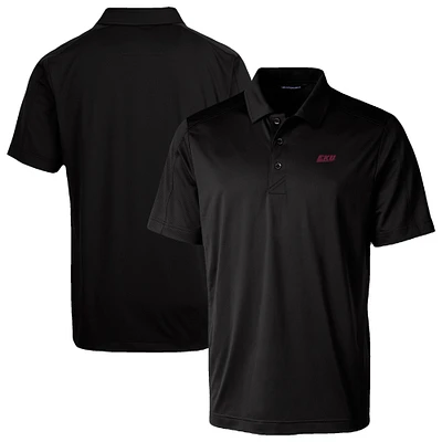 Men's Cutter & Buck Black Eastern Kentucky Colonels Prospect Eco Textured Stretch Recycled Polo