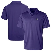 Men's Cutter & Buck Northwestern Wildcats Prospect Eco Textured Stretch Recycled Polo