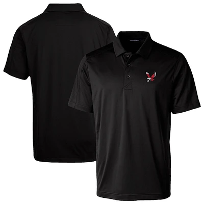 Men's Cutter & Buck Black Eastern Washington Eagles Prospect Eco Textured Stretch Recycled Polo