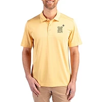 Men's Cutter & Buck Navy Midshipmen Prospect Eco Textured Stretch Recycled Polo
