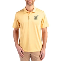 Men's Cutter & Buck Navy Midshipmen Prospect Eco Textured Stretch Recycled Polo