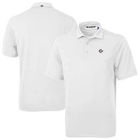 Men's Cutter & Buck White San Diego State Aztecs Virtue Eco Pique Recycled Polo