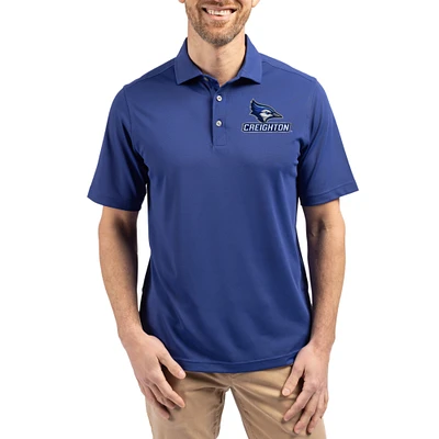 Men's Cutter & Buck Blue Creighton Bluejays Virtue Eco Pique Recycled Polo