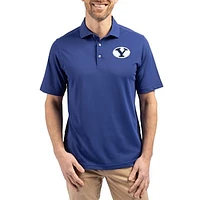 Men's Cutter & Buck BYU Cougars Virtue Eco Pique Recycled Polo