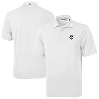 Men's Cutter & Buck White UConn Huskies Virtue Eco Pique Recycled Polo