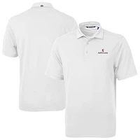 Men's Cutter & Buck White Santa Clara Broncos Virtue Eco Pique Recycled Polo