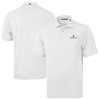 Men's Cutter & Buck White Santa Clara Broncos Virtue Eco Pique Recycled Polo