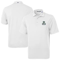 Men's Cutter & Buck White UNC Wilmington Seahawks Virtue Eco Pique Recycled Polo