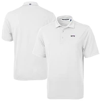 Men's Cutter & Buck NYU Violets Virtue Eco Pique Recycled Polo