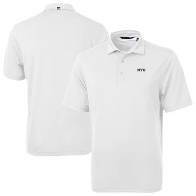 Men's Cutter & Buck NYU Violets Virtue Eco Pique Recycled Polo