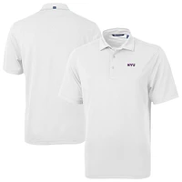 Men's Cutter & Buck NYU Violets Virtue Eco Pique Recycled Polo