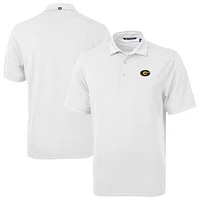 Men's Cutter & Buck White Grambling Tigers Virtue Eco Pique Recycled Polo
