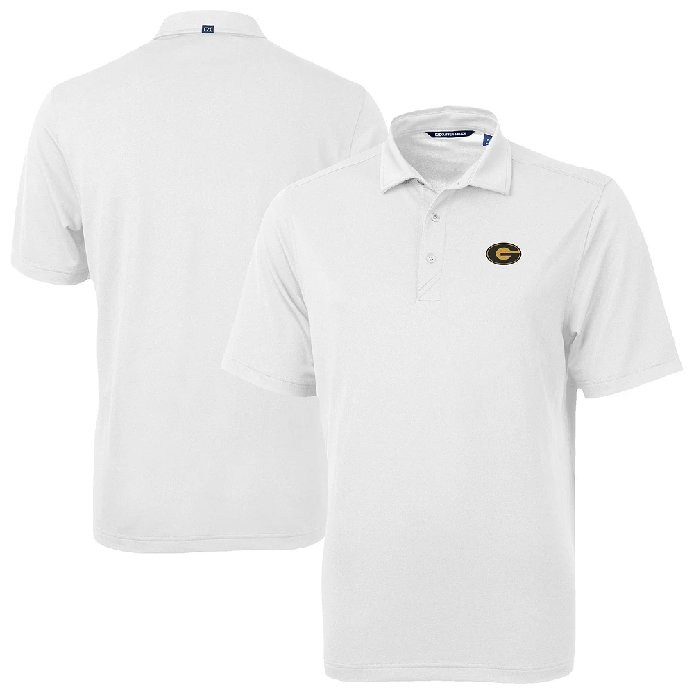 Men's Cutter & Buck White Grambling Tigers Virtue Eco Pique Recycled Polo