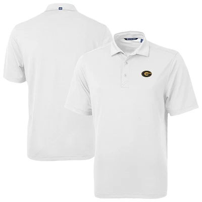 Men's Cutter & Buck White Grambling Tigers Virtue Eco Pique Recycled Polo