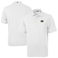 Men's Cutter & Buck White Grambling Tigers Virtue Eco Pique Recycled Polo