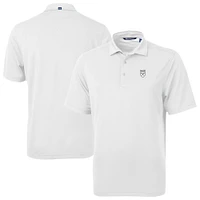 Men's Cutter & Buck White Emory Eagles Virtue Eco Pique Recycled Polo