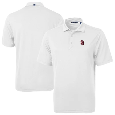 Men's Cutter & Buck St. John's Red Storm Virtue Eco Pique Recycled Polo