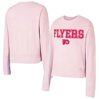 Women's Concepts Sport Pink Philadelphia Flyers Tonal Pullover Sweatshirt