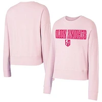 Women's Concepts Sport Pink Vegas Golden Knights Tonal Pullover Sweatshirt