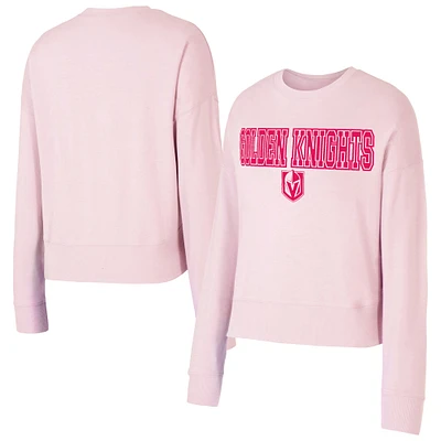 Women's Concepts Sport Pink Vegas Golden Knights Tonal Pullover Sweatshirt