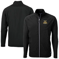 Men's Cutter & Buck  Black North Carolina A&T Aggies Adapt Eco Knit Hybrid Recycled Full-Zip Jacket