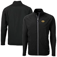 Men's Cutter & Buck Grambling Tigers Adapt Eco Knit Hybrid Recycled Full-Zip Jacket