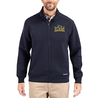 Men's Cutter & Buck  Navy Drexel Dragons Roam Eco Recycled Full-Zip Jacket