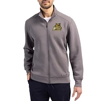 Men's Cutter & Buck  Gray Bryant Bulldogs Roam Eco Recycled Full-Zip Jacket