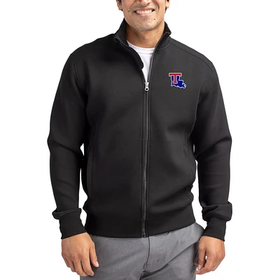 Men's Cutter & Buck  Black Louisiana Tech Bulldogs Roam Eco Recycled Full-Zip Jacket