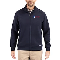 Men's Cutter & Buck  Navy Fairleigh Dickinson Knights Roam Eco Recycled Full-Zip Jacket