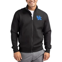 Men's Cutter & Buck  Black Kentucky Wildcats Roam Eco Recycled Full-Zip Jacket