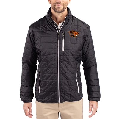 Men's Cutter & Buck Oregon State Beavers Rainier Eco Insulated PrimaLoft Full-Zip Puffer Jacket
