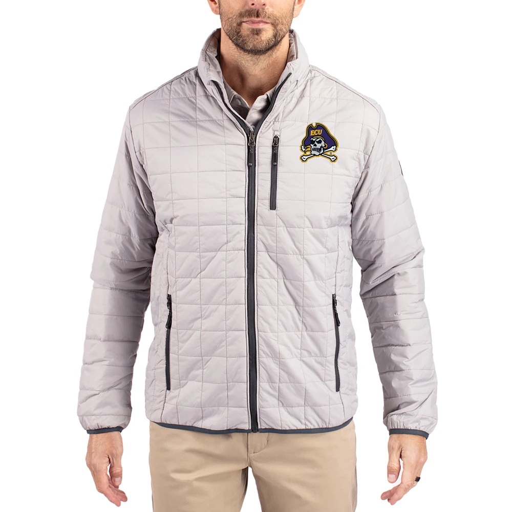 Men's Cutter & Buck ECU Pirates Rainier Eco Insulated PrimaLoft Full-Zip Puffer Jacket