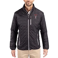 Men's Cutter & Buck Texas Tech Red Raiders Rainier Eco Insulated PrimaLoft Full-Zip Puffer Jacket