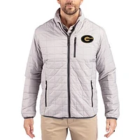 Men's Cutter & Buck Grambling Tigers Rainier Eco Insulated PrimaLoft Full-Zip Puffer Jacket