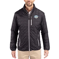 Men's Cutter & Buck  Black Southern University Jaguars Rainier Eco Insulated PrimaLoft Full-Zip Puffer Jacket