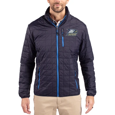 Men's Cutter & Buck  Navy Georgia Southern Eagles Rainier Eco Insulated PrimaLoft Full-Zip Puffer Jacket