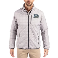 Men's Cutter & Buck  Gray Georgia Southern Eagles Rainier Eco Insulated PrimaLoft Full-Zip Puffer Jacket