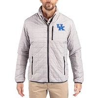 Men's Cutter & Buck Kentucky Wildcats Rainier Eco Insulated PrimaLoft Full-Zip Puffer Jacket