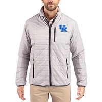 Men's Cutter & Buck Kentucky Wildcats Rainier Eco Insulated PrimaLoft Full-Zip Puffer Jacket