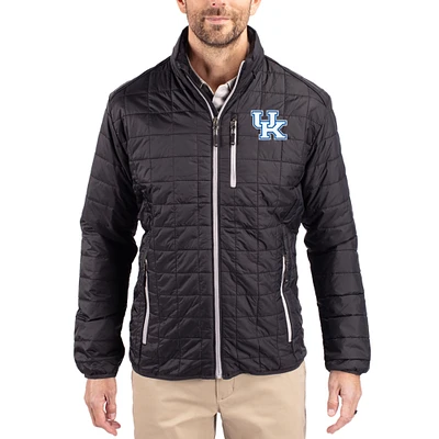 Men's Cutter & Buck Kentucky Wildcats Rainier Eco Insulated PrimaLoft Full-Zip Puffer Jacket